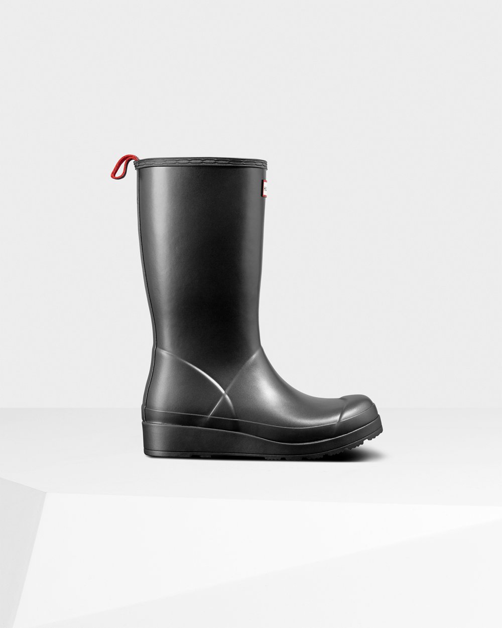 Play Botas Hunter Mujer - Original Tall Pearlized Rain - Negros - YCUMBPJ-74